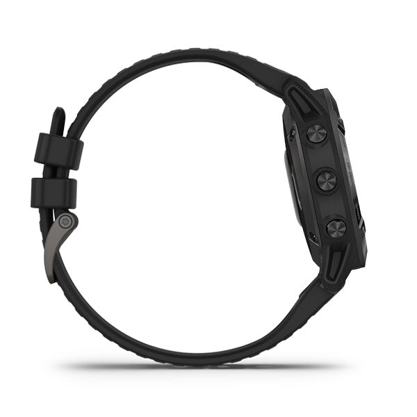 GARMIN Fenix 6 DLC with Black Silicon Band