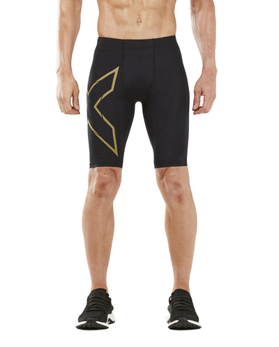 Buy 2XU MCS Running Compression Tight W Back Storage Black Gold Reflective  Online in india