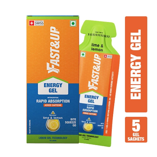 FAST&UP Energy Gel - Lime & Lemon - Pack of 5