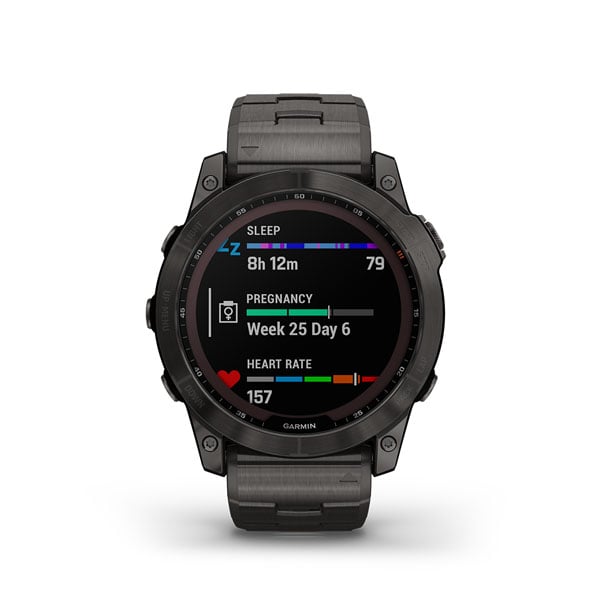 GARMIN Fenix 7X Sapphire Solar (with one Additional Black Silicone band)