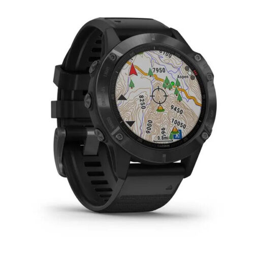 GARMIN Fenix 6 DLC with Black Silicon Band